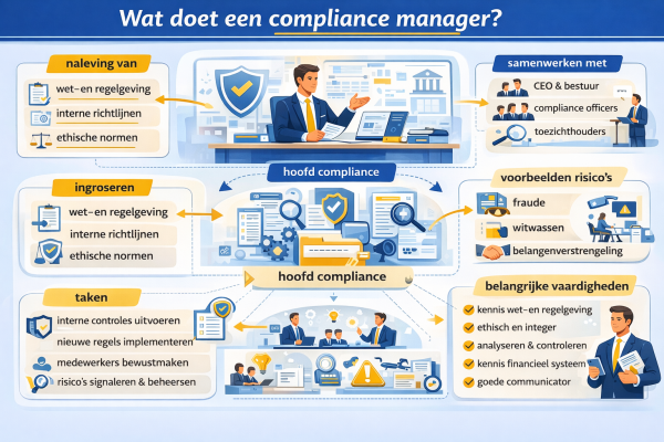Alles over het beroep compliance manager Wat doet een compliance manager